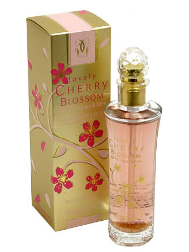 Lovely Cherry Blossom Gold Sparkles